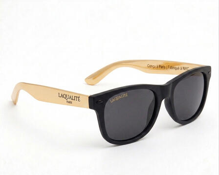 LaQualite Essentials Sunglasses | Black & Gold Our most prestigious colorway yet. Featuring a matte black chassis paired with striking gold arms, these frames define the intersection of NYC grit and Parisian luxury. Designed for the global creative who demands high-visibility style without compromising
